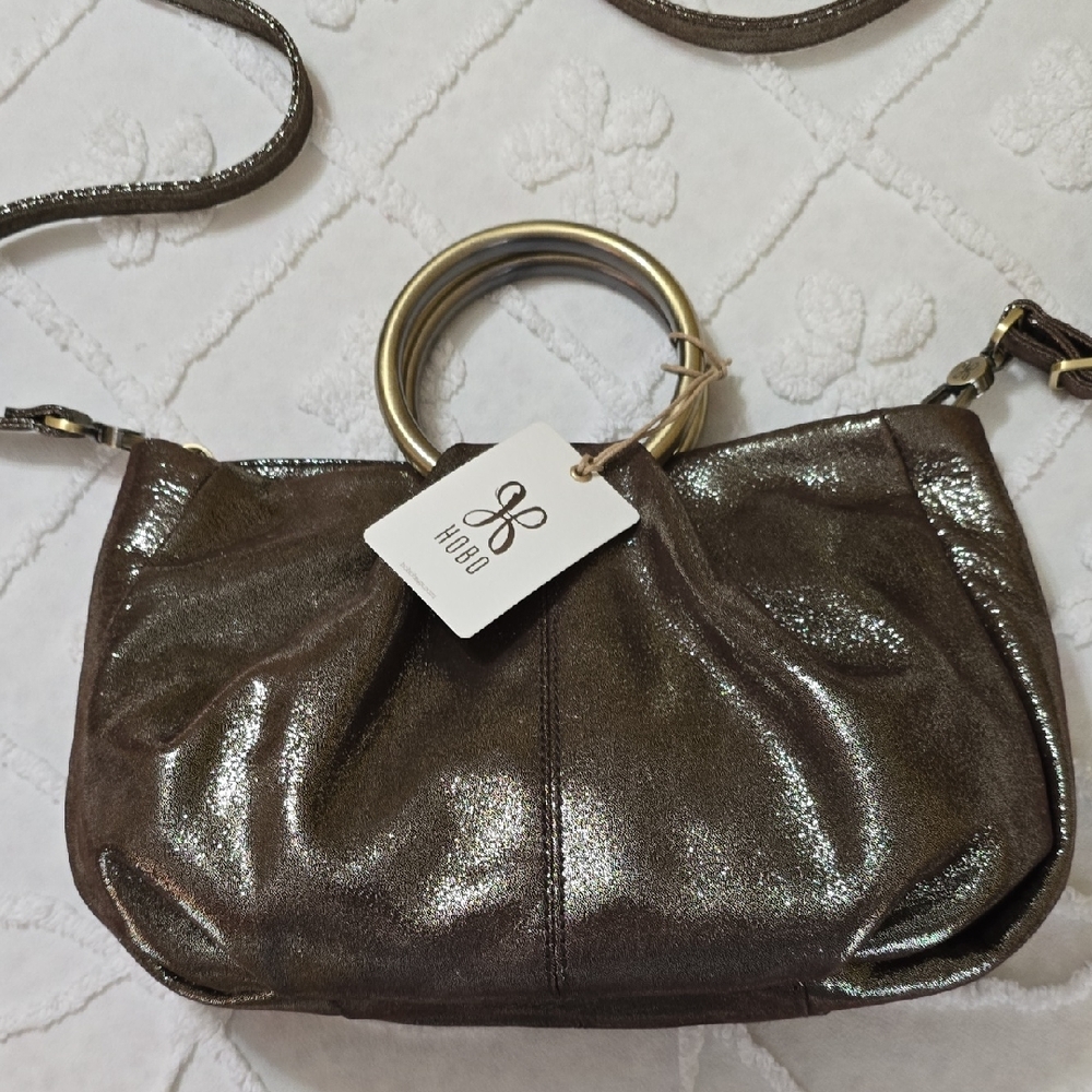 HOBO Brown Distressed Leather Hobo Bag with Vintage Appeal